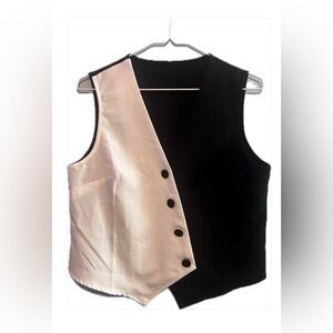 Black & White Women’s Blazer Vest